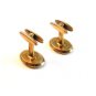 Vintage 1930's - 1950's Gold Tone Cufflinks Signed Simmons