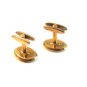 Vintage 1930's - 1950's Gold Tone Cufflinks Signed Simmons