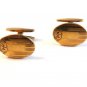 Vintage 1930's - 1950's Gold Tone Cufflinks Signed Simmons
