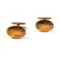 Vintage 1930's - 1950's Gold Tone Cufflinks Signed Simmons