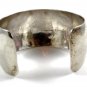 Mexican Taxco Sterling Silver 2 Tone Cuff Bracelet Signed Laton