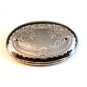 Pre drilled Silver Tone Black Enamel Western Cowboy Belt Buckle USA