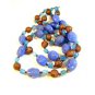 Vintage Early Blue Early Plastic Cameo's 22" or 44" Necklace
