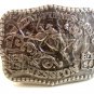 Vintage Mini 1986 National Finals Rodeo Bucking Broncho Belt Buckle by Hesston