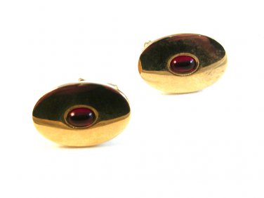 Vintage Gold Tone Haband 40th Year Cufflinks by Anson
