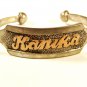 Vintage Sterling Silver & Gold KANIKA Bracelet Unbranded 7415