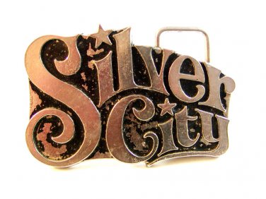 Vintage Silver City Belt Buckle