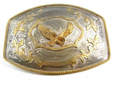 Large 5 1/4" X 4" American Eagle in Flight Belt Buckle 11112013