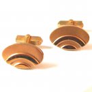 Vintage Swank Gold 2 Tone Cufflinks No. 444