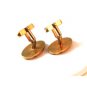 Vintage Swank Gold 2 Tone Cufflinks No. 444