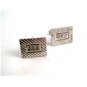 Vintage Sterling Silver Monogrammed J.S.J. Cufflinks & Tie Clasp 5114