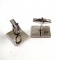 Vintage Sterling Silver Monogrammed J.S.J. Cufflinks & Tie Clasp 5114