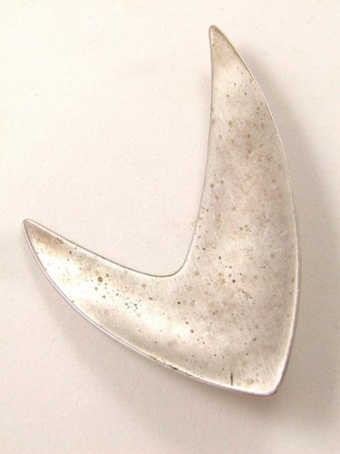 Fabulous Vintage Sterling Silver Modern Brooch By Orb
