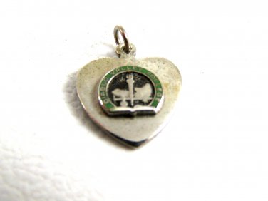 1960's Diablo Valley College Pleasant Hills CA Heart Charm 61814