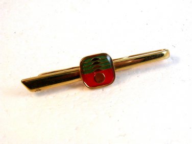 Vintage Art Deco Gold Tone Tie Clasp