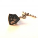 Vintage Siam Sterling Silver Black Niello Dancer Tie Tac cd