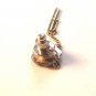 Vintage Siam Sterling Silver Black Niello Dancer Tie Tac de