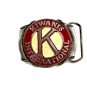 Vintage 1970's Enameled Kiwanis International Belt Buckle 10282013