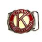 Vintage 1970's Enameled Kiwanis International Belt Buckle 10282013