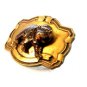 Vintage Gold Tone 3 Dimensional Grizzly Bear Belt Buckle