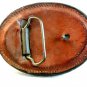Vintage Armadillo Leather Belt Buckle