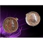 Vintage Sterling Silver Emperor Napoleon Cufflinks