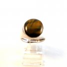 Vintage Sterling Silver & Tiger Eye Ring Size 9