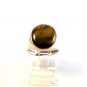 Vintage Sterling Silver & Tiger Eye Ring Size 9