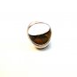 Vintage Sterling Silver & Tiger Eye Ring Size 9