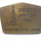 Vintage Drisco Services Inc. Oil Derrick Belt Buckle U.S.A.