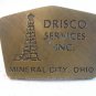 Vintage Drisco Services Inc. Oil Derrick Belt Buckle U.S.A.
