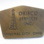 Vintage Drisco Services Inc. Oil Derrick Belt Buckle U.S.A.