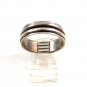 Mans Sterling Silver Worry Spinner Ring Size 13 04152014