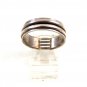 Mans Sterling Silver Worry Spinner Ring Size 13 04152014
