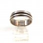 Mans Sterling Silver Worry Spinner Ring Size 13 04152014