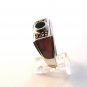Vintage Sterling Silver & Black Onyx Ring Sz 12
