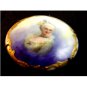 Antique Vintage Hand Painted Porcelain 18th Century Lady Brooch 10012013de