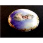 Antique Vintage Hand Painted Porcelain 18th Century Lady Brooch 10012013de