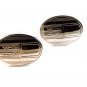 Vintage Silver Tone with Place for Monogram Cufflinks