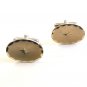 Vintage Gold Tone Cufflinks by Speidel Quality U.S.A.