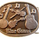 Vintage Blue Grass Belt Buckle Made In U.S.A.