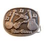 Vintage Blue Grass Belt Buckle Made In U.S.A.