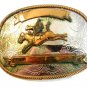 Vintage Western Cowboy Rodeo Broncho Breaking Belt Buckle
