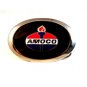 1960's - 1970's Silver Tone Enameled AMOCO Belt buckle