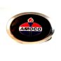 1960's - 1970's Silver Tone Enameled AMOCO Belt buckle