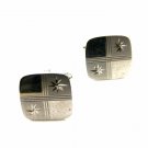 True Vintage 1950's - 1960s Sterling Silver Cufflinks by Hickok 100714