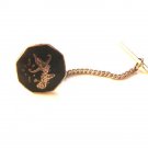Vintage Siam Sterling Silver Black Niello Dancer Tie Tac ab