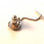 Vintage Siam Sterling Silver Black Niello Dancer Tie Tac ab