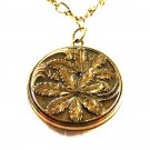 Vintage 1910 - 40's Goldtone Picture Locket Unbranded 62915