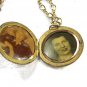 Vintage 1910 - 40's Goldtone Picture Locket Unbranded 62915